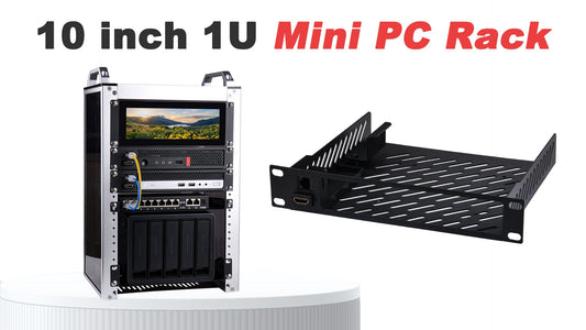 10 Inch 1U Mini PC Rack on DeskPi Rackmate T1