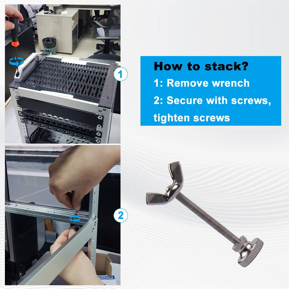 DeskPi RackMate Accessories for T0/T1/T2 Server Cabinet #M3-0.5 Screws