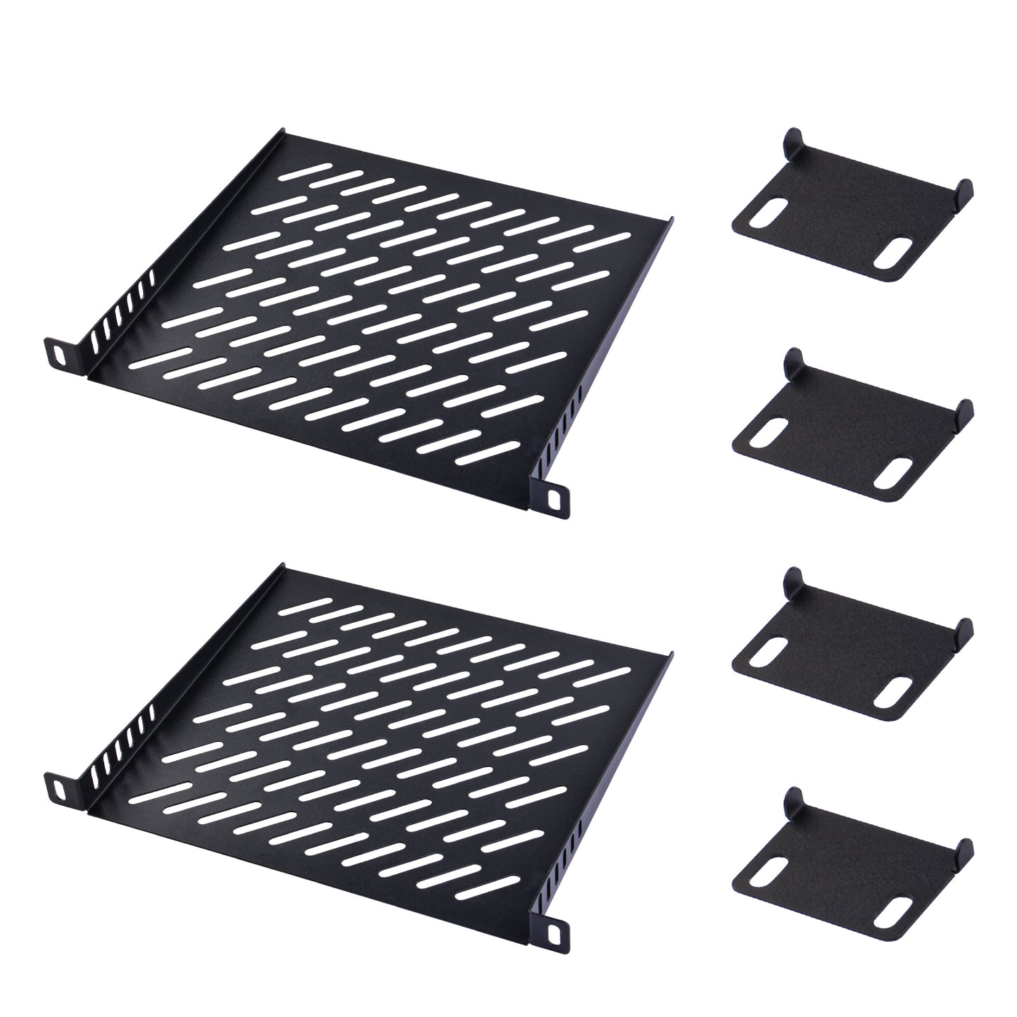 DeskPi RackMate Accessories Rack Shelf 10 inch 0.5U Rack for T0/T1 Server Cabinet