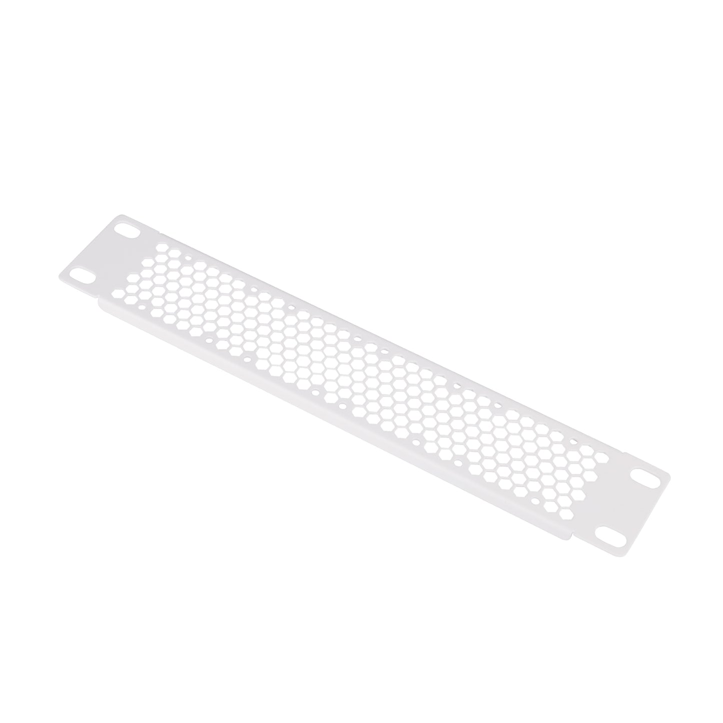 DeskPi Rackmate 1U Venting Blank Panel, White 10 inch Metal Rack Mount for T0/T1/T2 Server Cabinets