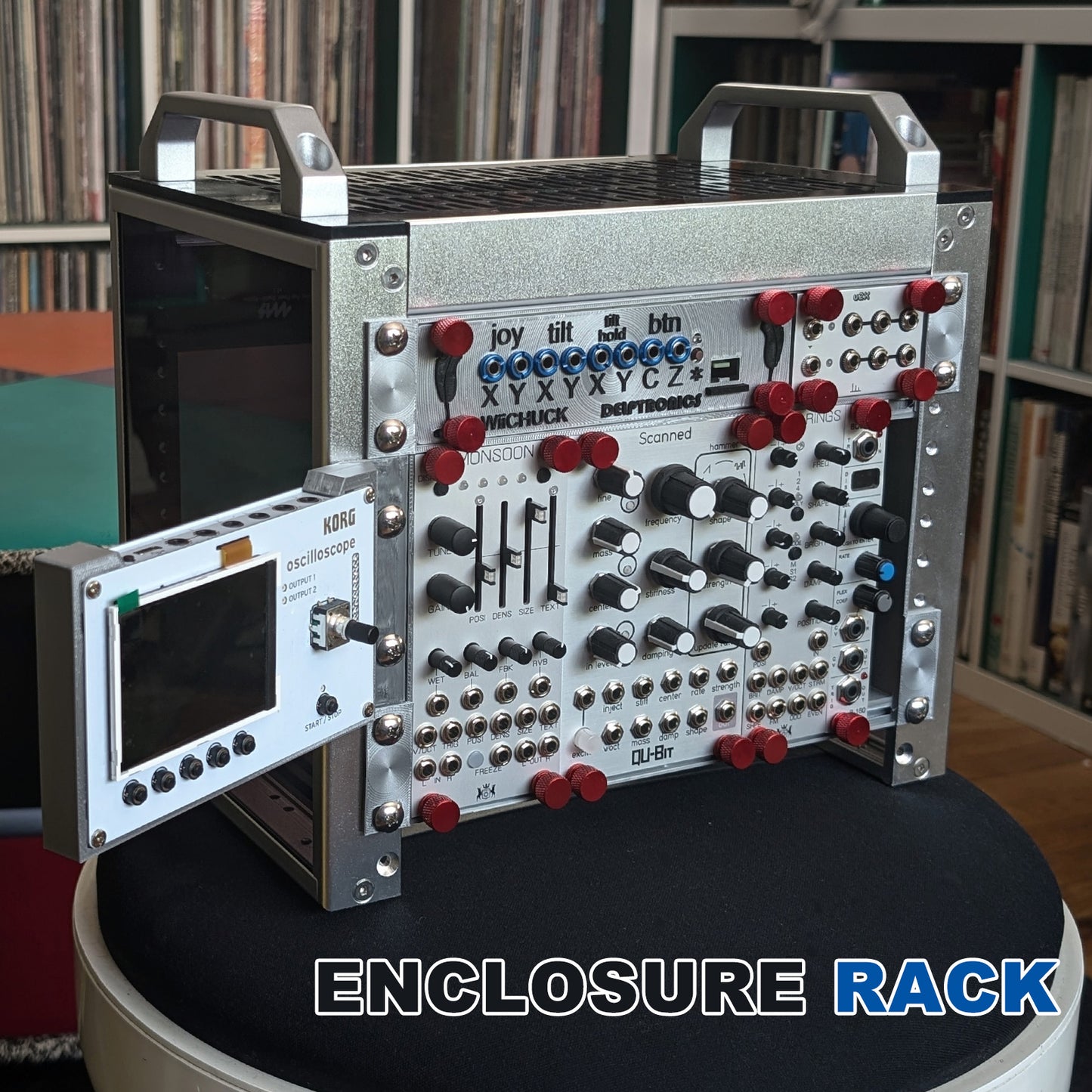 DeskPi RackMate T0 Rackmount, 10 Inch 4U Server Cabinet for Network, Servers, Audio, and Video Equipment