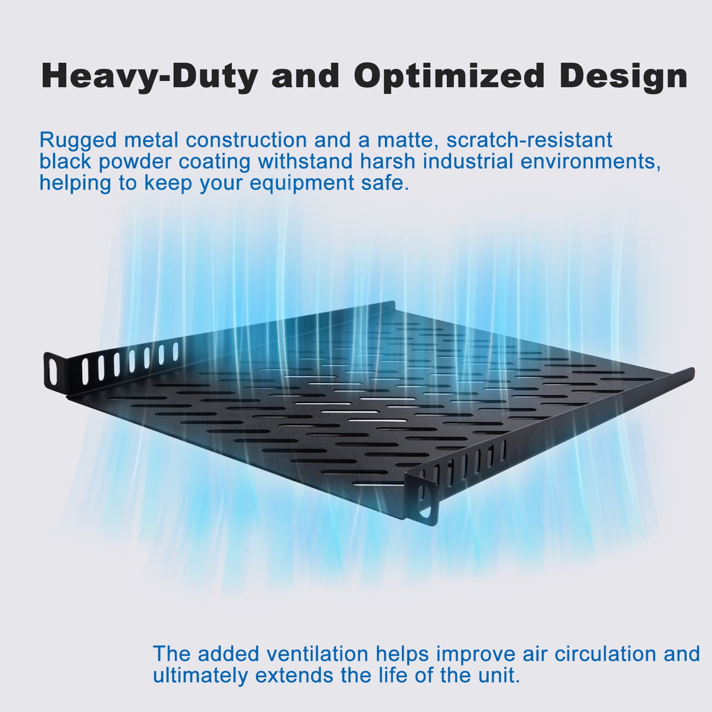DeskPi RackMate T2 Accessories 0.5U Rack Shelf for T2 Server Rack/ Network Cabinet
