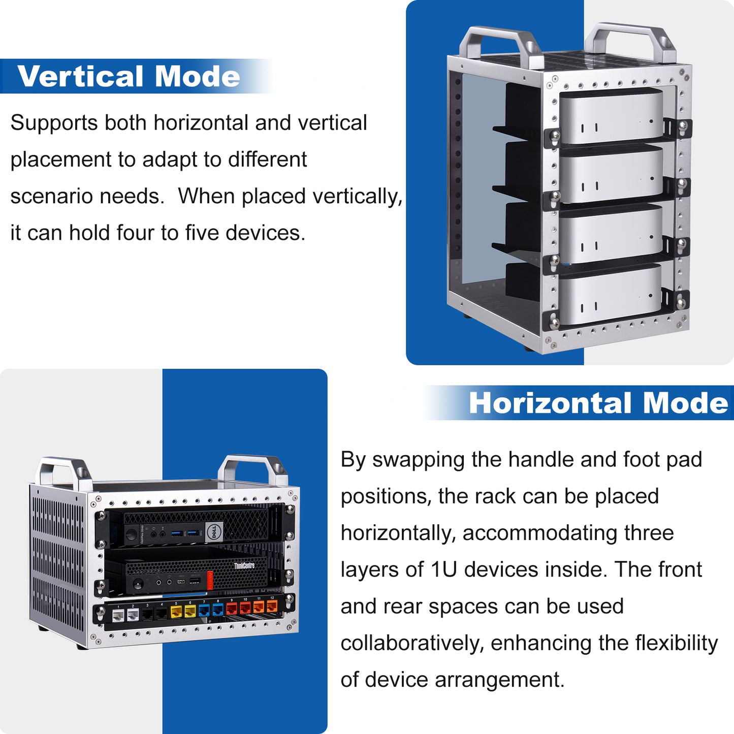 Pre-sale DeskPi RackMate TT Rackmount, Mini Server Cabinet for Network, Servers, Audio, and Video Equipment
