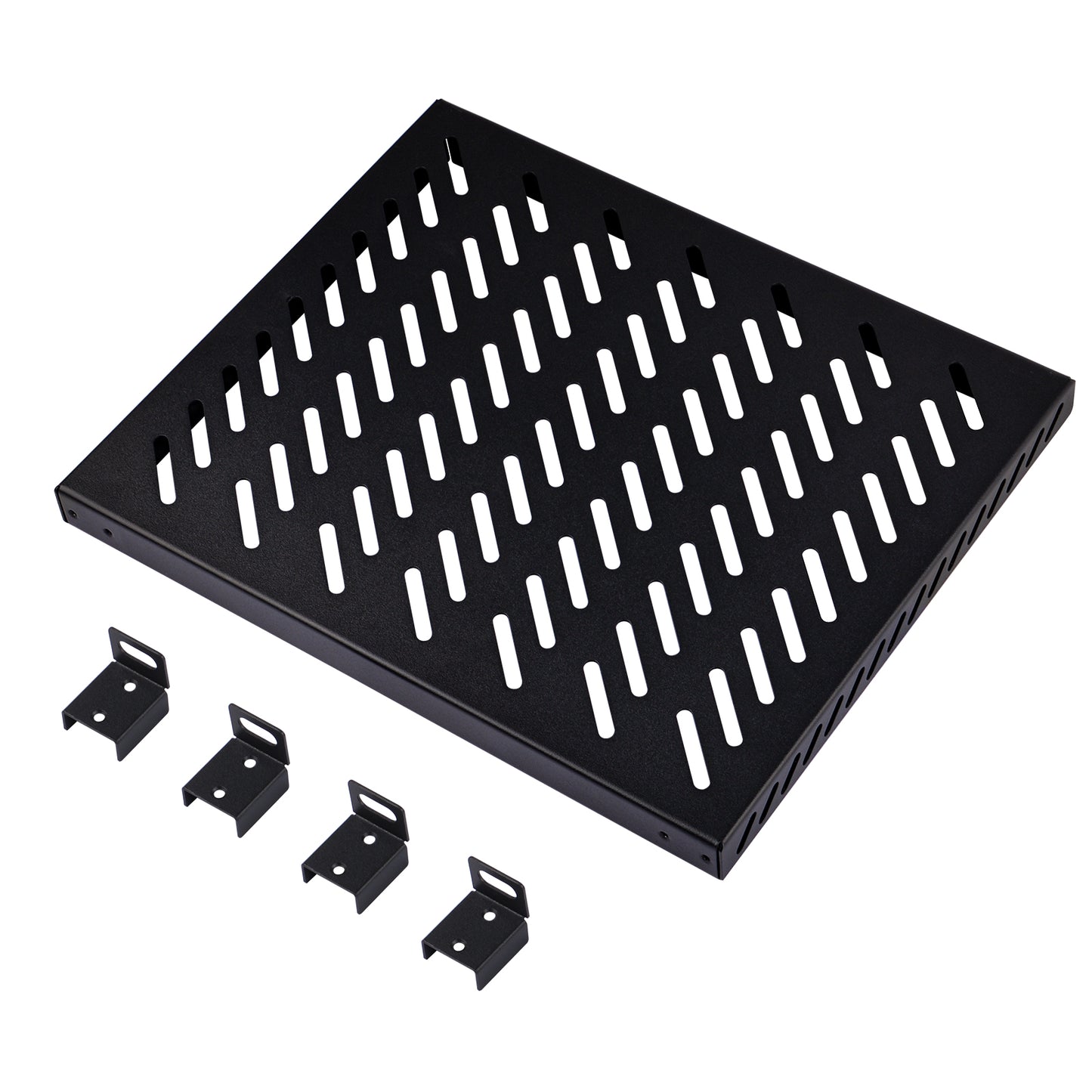 DeskPi RackMate Accessories 10-inch 0.5U Heavy Duty Rack Shelf for T2 Server Cabinet