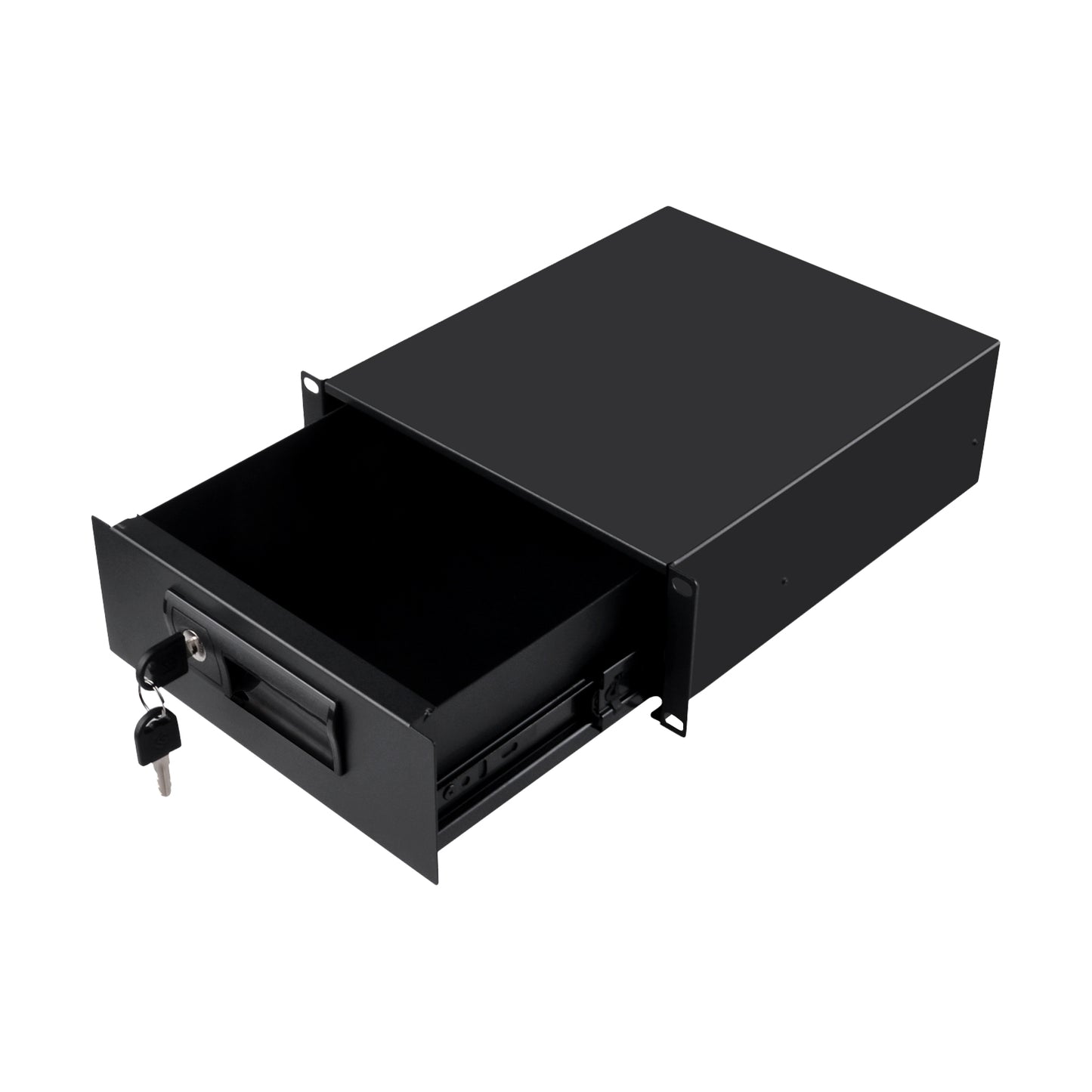 DeskPi RackMate 2U Rackmount Lockable Drawer, 10 Inch Server Cabinet Case Rack Mount for T2 Server Cabinets