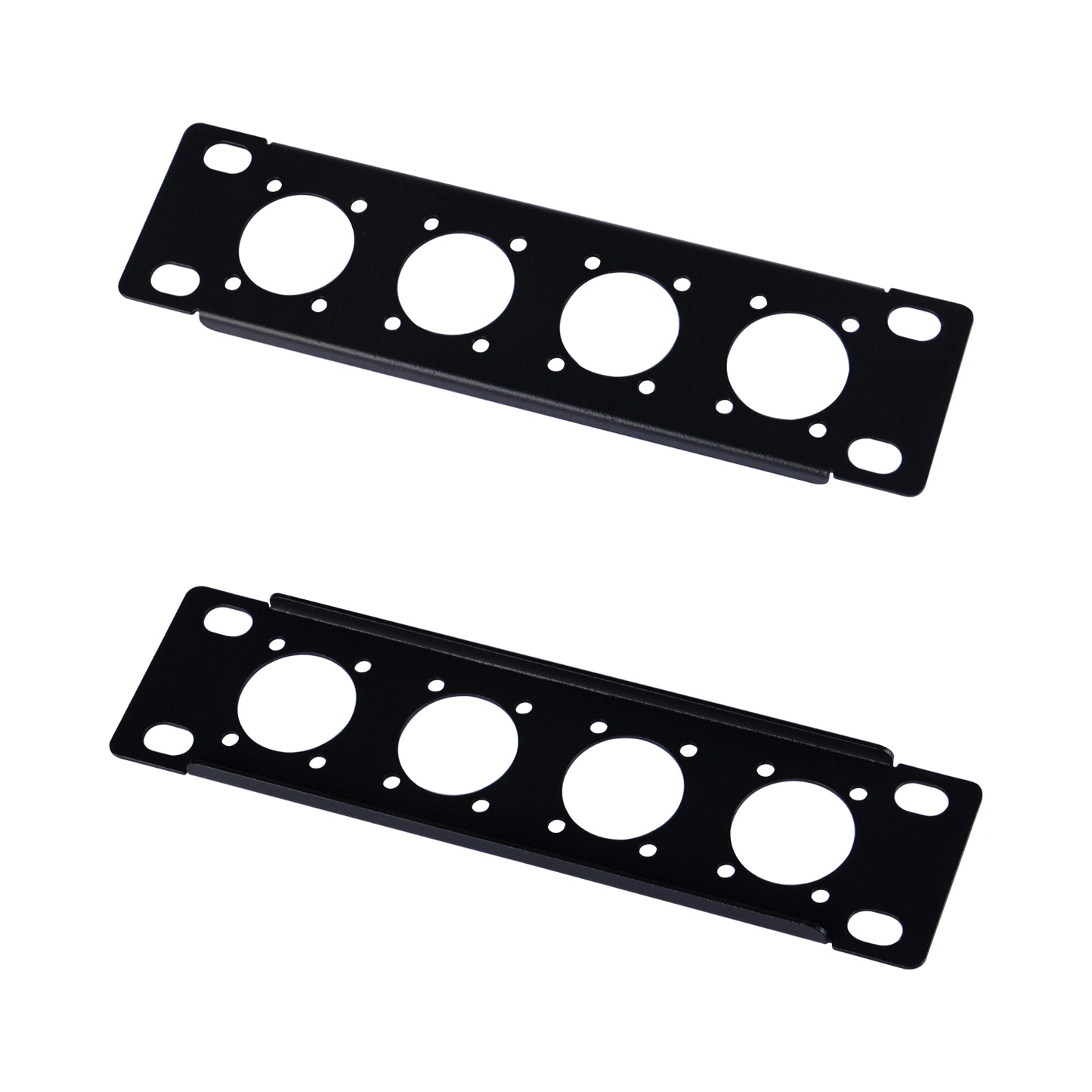DeskPi Rackmate 7-Inch D-type Patch Panel Rack Mount with 4 Ports for TT Server Rack/Network Cabinet