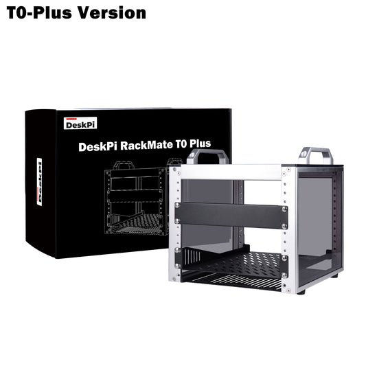 DeskPi RackMate T0-Plus Rackmount, 10-inch 4U Server Cabinet for Network, Servers, Audio and Video Equipment