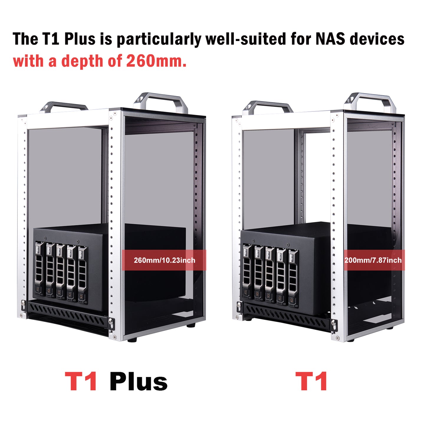 DeskPi RackMate T1-Plus Rackmount, 10-inch 8U Server Cabinet for Network, Servers, Audio and Video Equipment