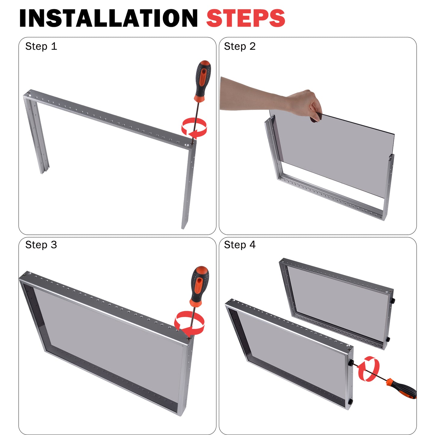 DeskPi RackMate T1-Plus Rackmount, 10-inch 8U Server Cabinet for Network, Servers, Audio and Video Equipment