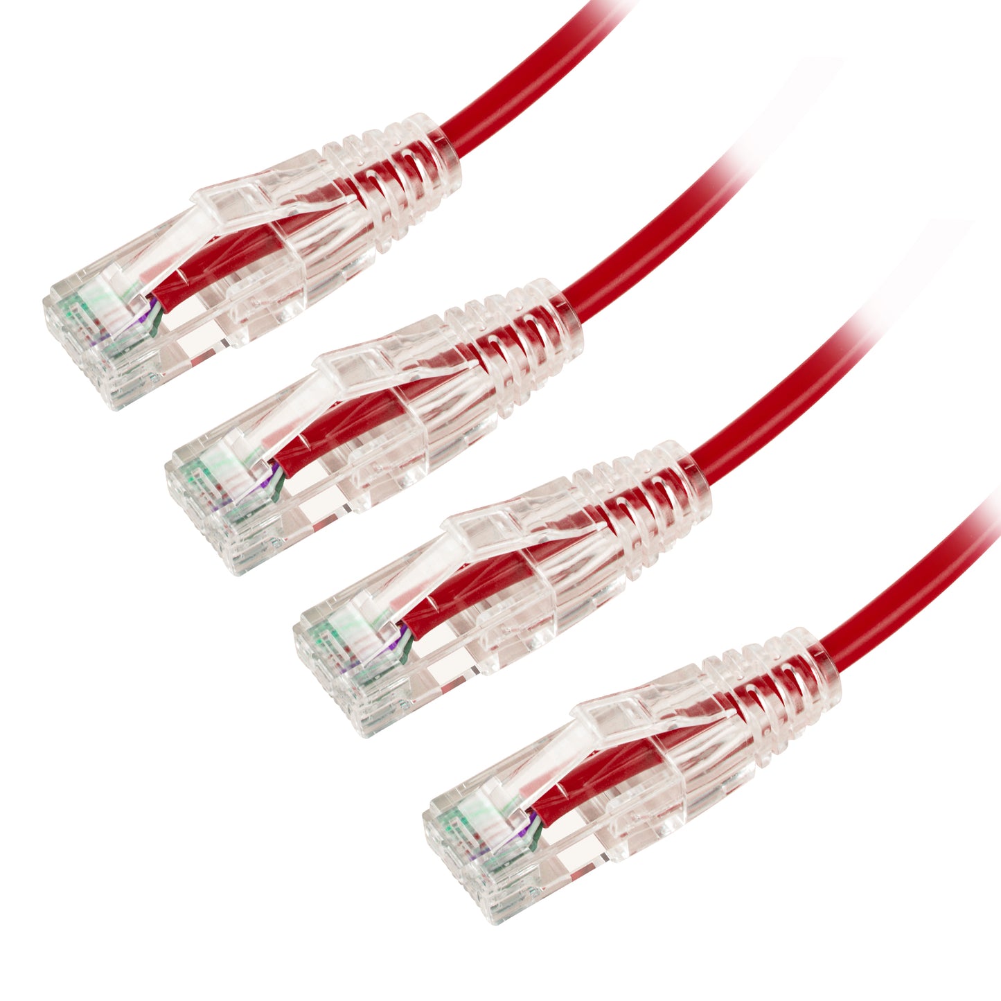 4-Pack 3.8mm*0.5m Barrier-free Short Shielded Cat6A Ethernet Cable -- Multiple Color Options