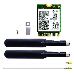 AC8265 Wireless NIC 2.4G/5G WiFi Bluetooth 4.2 Module with 2pcs 5db Antennas for Jetson Nano