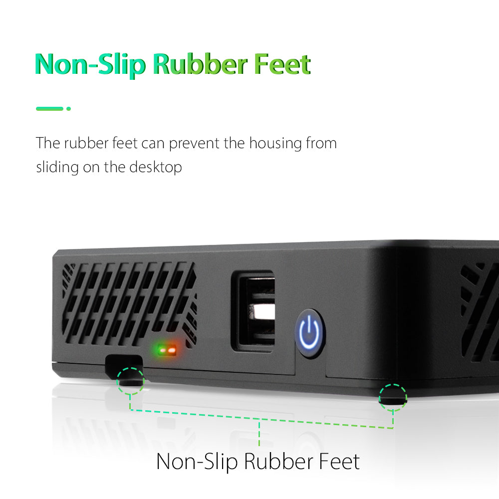 DeskPi Lite Case Full Kit with Raspberry Pi 4 Board - 2GB RAM / Q3 Power Supply / 32GB Card / USB Card Reader