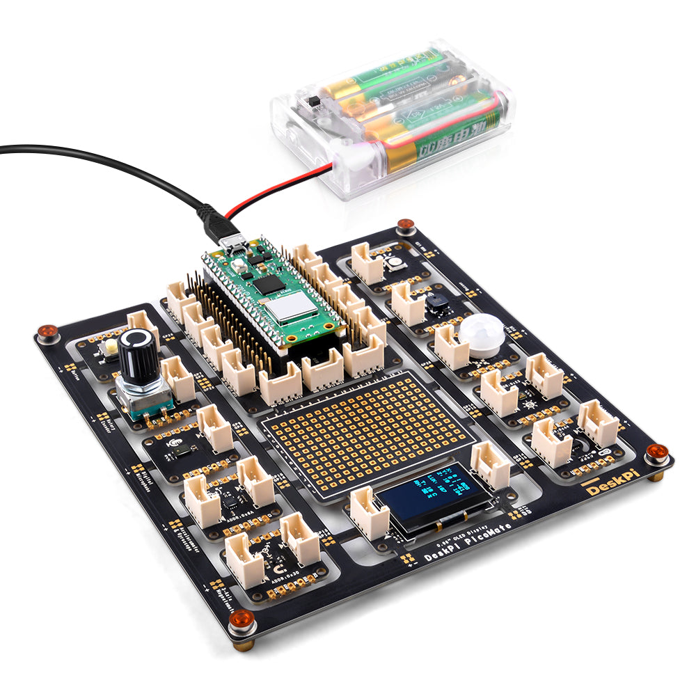 DeskPi PicoMate for Raspberry Pi Pico / Pico W, Breakout Module Board for Raspberry Pi Pico W
