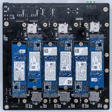 Load image into Gallery viewer, DeskPi Super6C Raspberry Pi CM4 Cluster Mini-ITX board 6 RPI CM4 supported, Power Supply Included
