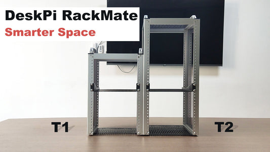 DeskPi Rackmate T1 & T2: Side by Side Depth Comparison