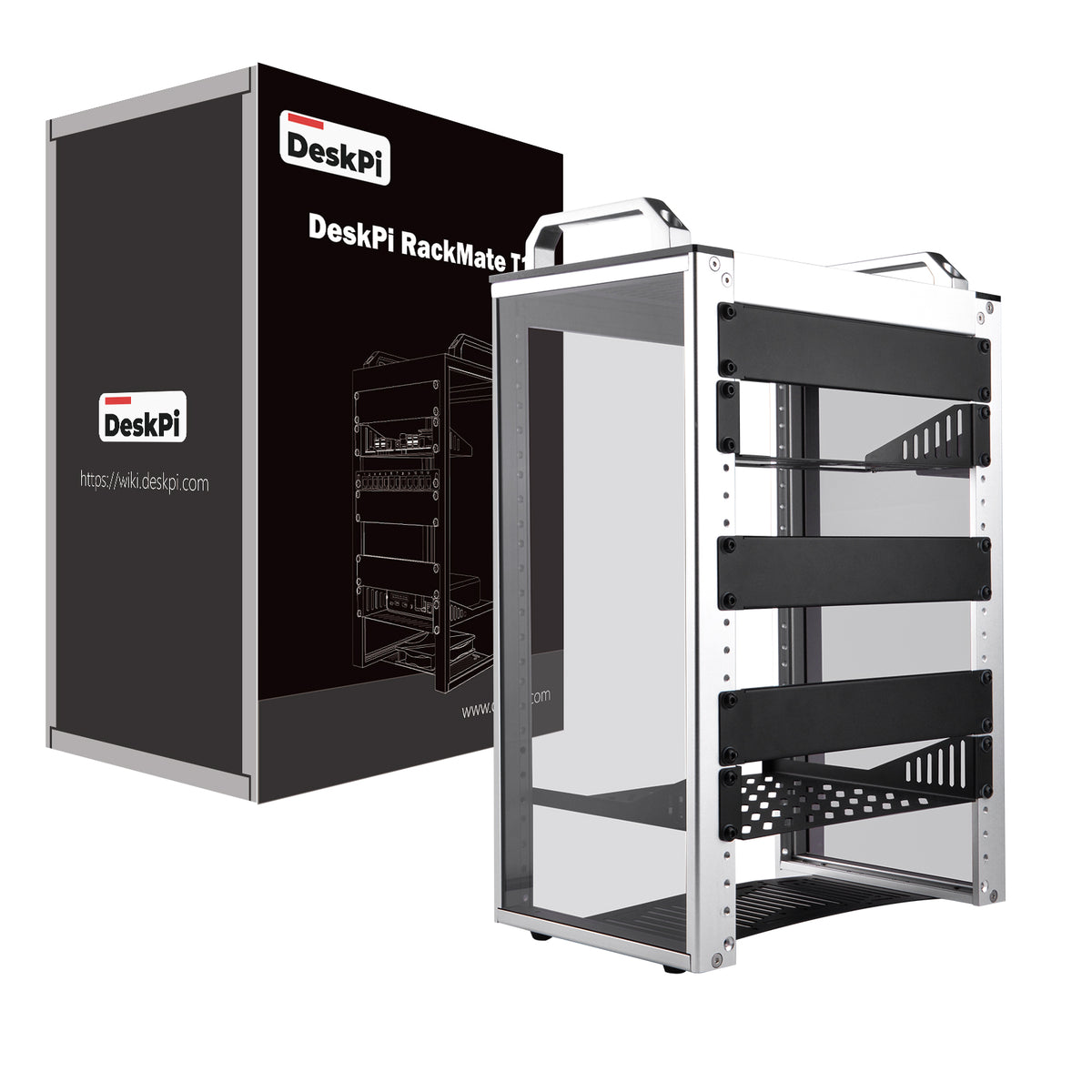 DeskPi RackMate T1 Rackmount, 8U Server Cabinet for Network, Servers ...