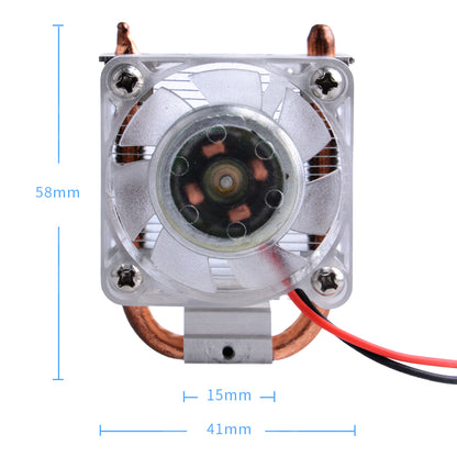 52PI ICE-Tower CPU RGB LED Light Cooling Fan V2.0 for Raspberry Pi 4 B / 3B+