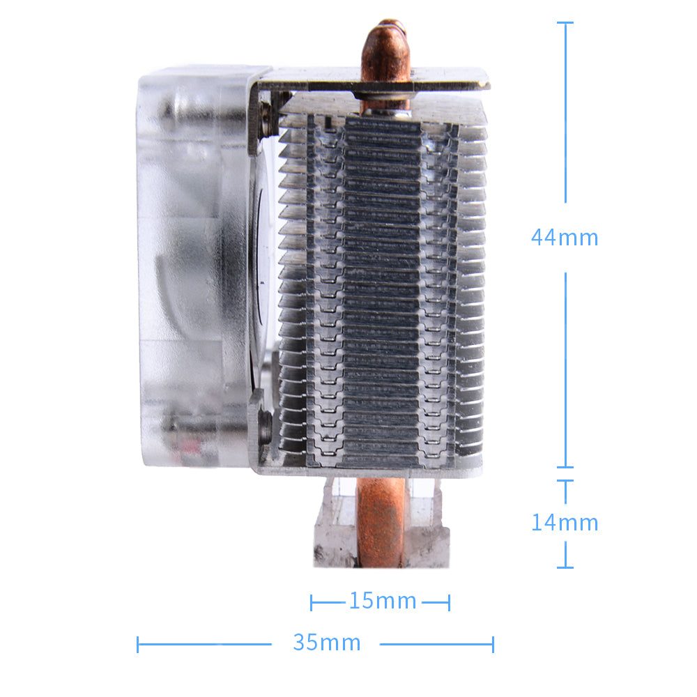 52PI ICE-Tower CPU RGB LED Light Cooling Fan V2.0 for Raspberry Pi 4 B / 3B+