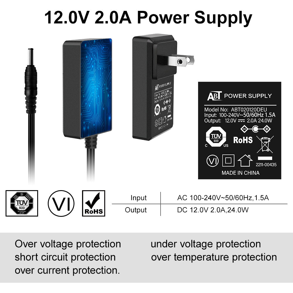 DeskPi 12V 2A USB Charger Power Supply For DeskPi Pro, EU/US/UK/AU Type C Cable