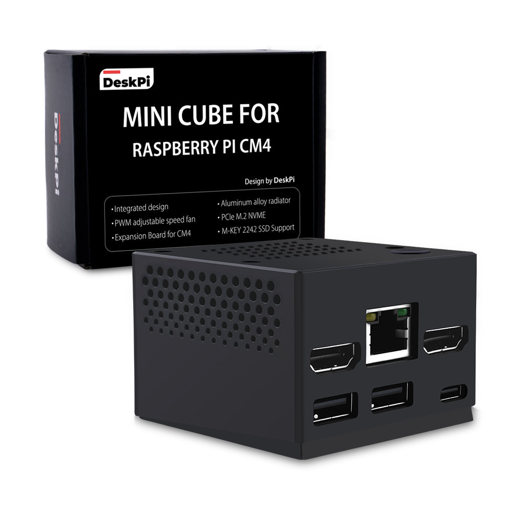 DeskPi Mini Cube for Raspberry Pi Compute Module 5/4 (CM5/CM4) – DeskPi ...