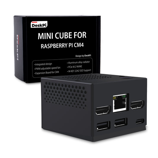 DeskPi Mini Cube for Raspberry Pi Compute Module 5/4 (CM5/CM4)