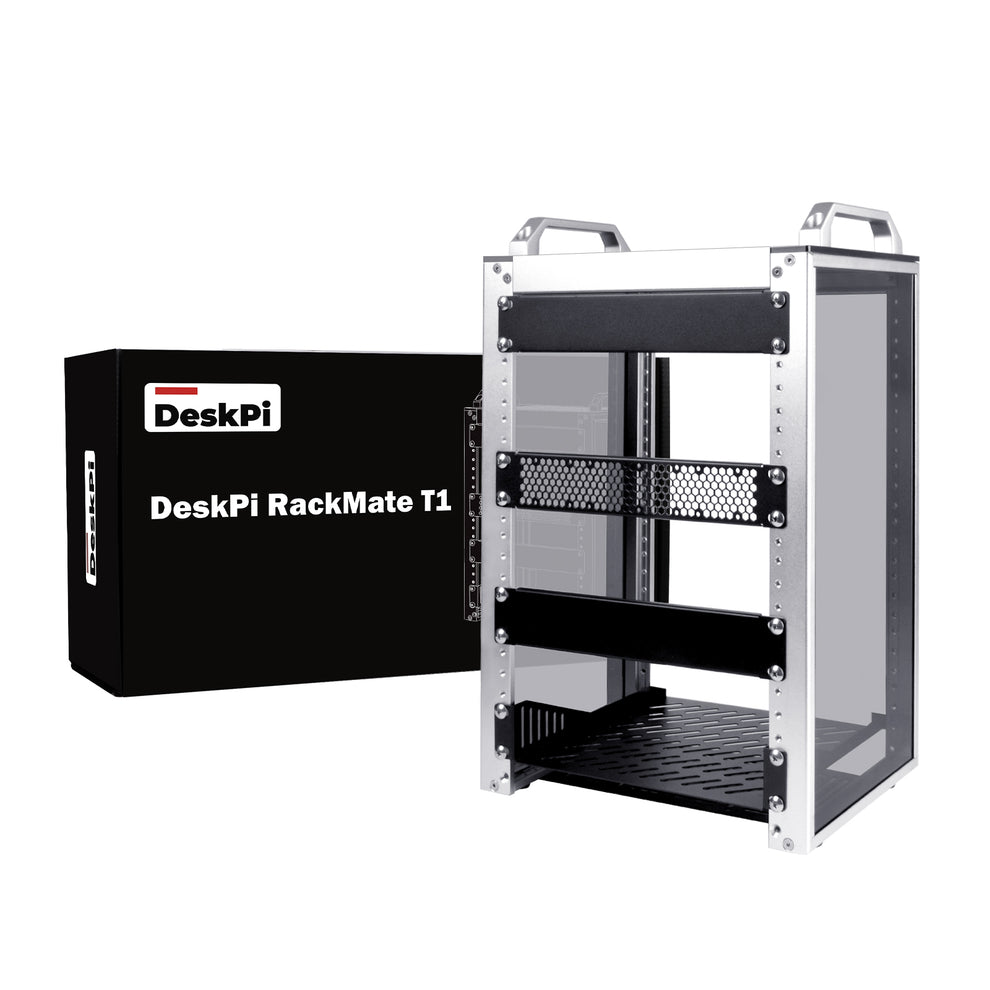 DeskPi RackMate T1 Rackmount, 10 Inch 8U Server Cabinet for Network, S ...