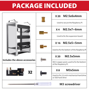 DeskPi RackMate T1 Rackmount, 8U Server Cabinet for Network, Servers, Audio, and Video Equipment