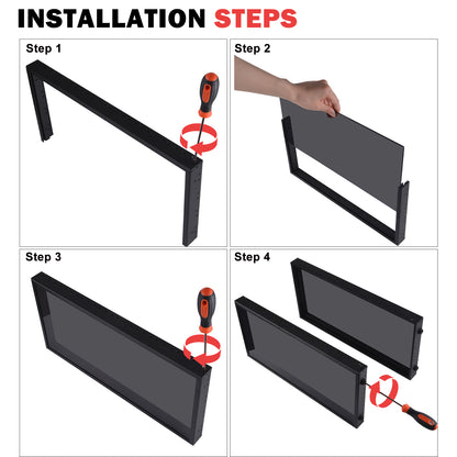 DeskPi RackMate T1 Light Version, 10 Inch Black 8U Server Cabinet for Network, Servers, Audio and Video Equipment