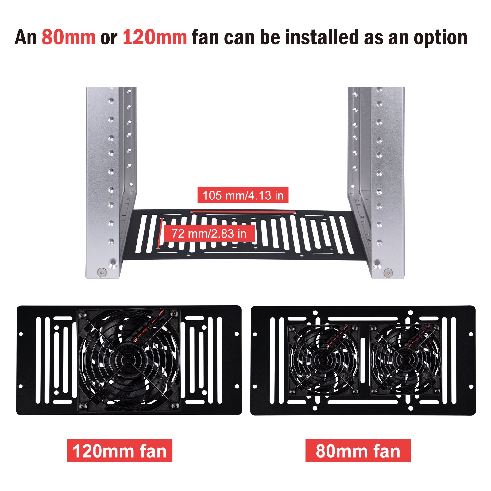 DeskPi RackMate T1 Rackmount, 10 Inch 8U Server Cabinet for