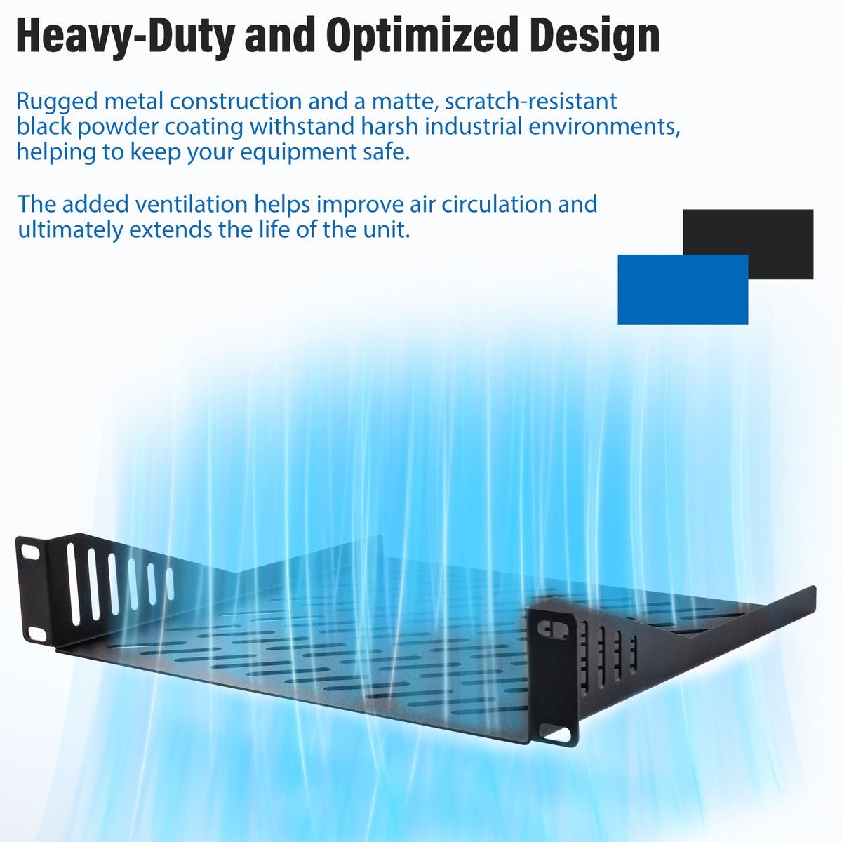 Panneau Montage Rack 1U 7 Perforations D-Series DeskPi - Acier Pour Serveur Domestique