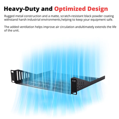 DeskPi RackMate Accessories Rack Shelf 10 inch 1U Rack for T0/T1 Server Cabinet