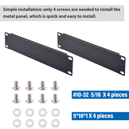 DeskPi RackMate Accessories Blank Panel 10 inch 1U Rack