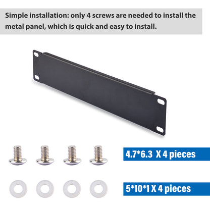 DeskPi RackMate Accessories Blank Panel 10 inch 1U Rack