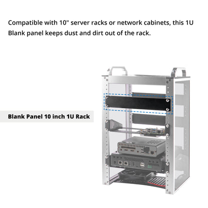 DeskPi RackMate Accessories Blank Panel 10 inch 1U Rack