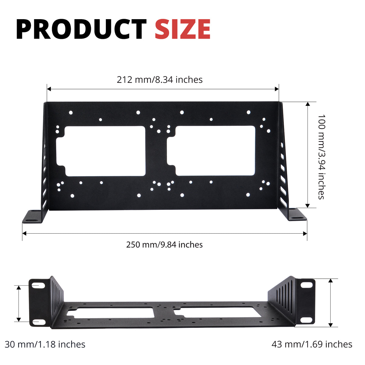 DeskPi RackMate Accessories SBC Shelf 10 inch 1U Rack
