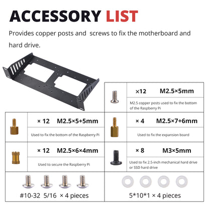 DeskPi RackMate Accessories SBC Shelf 10 inch 1U Rack