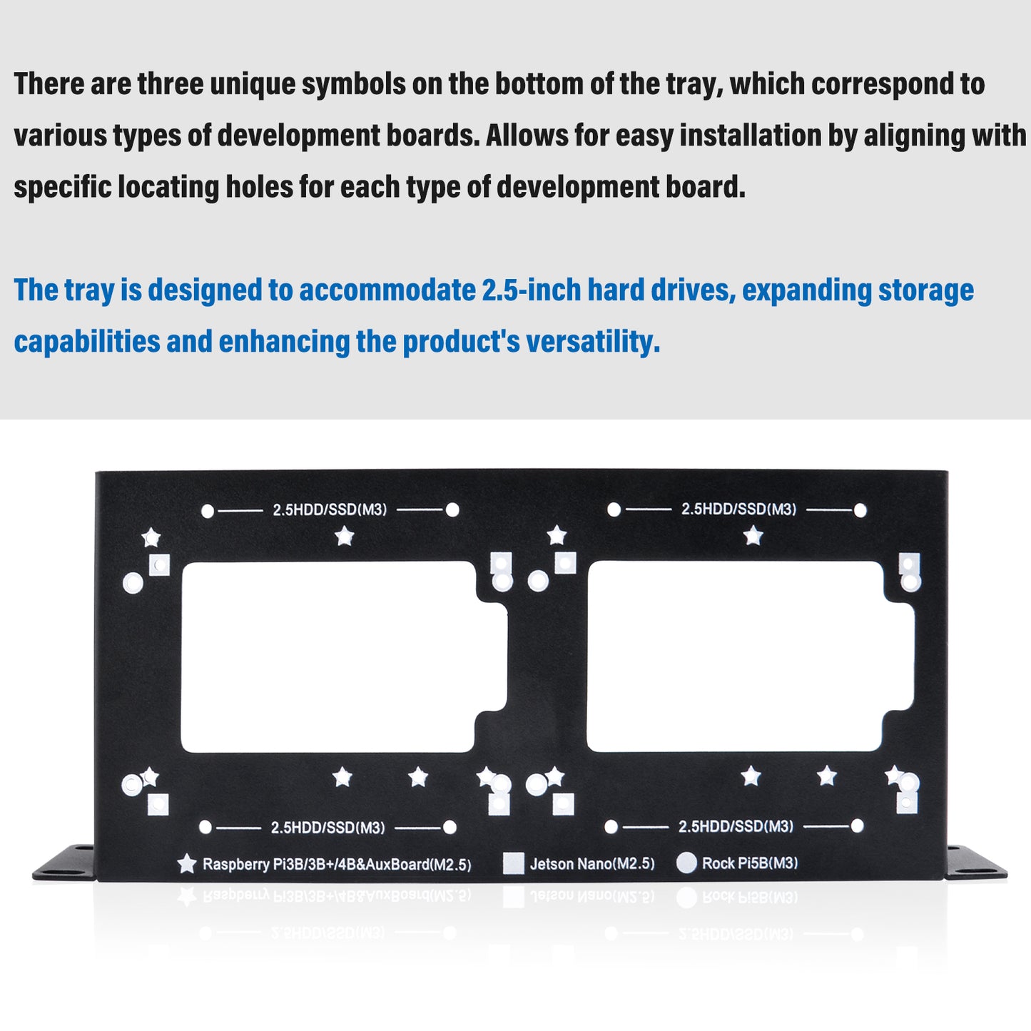 DeskPi RackMate Accessories SBC Shelf 10 inch 1U Rack