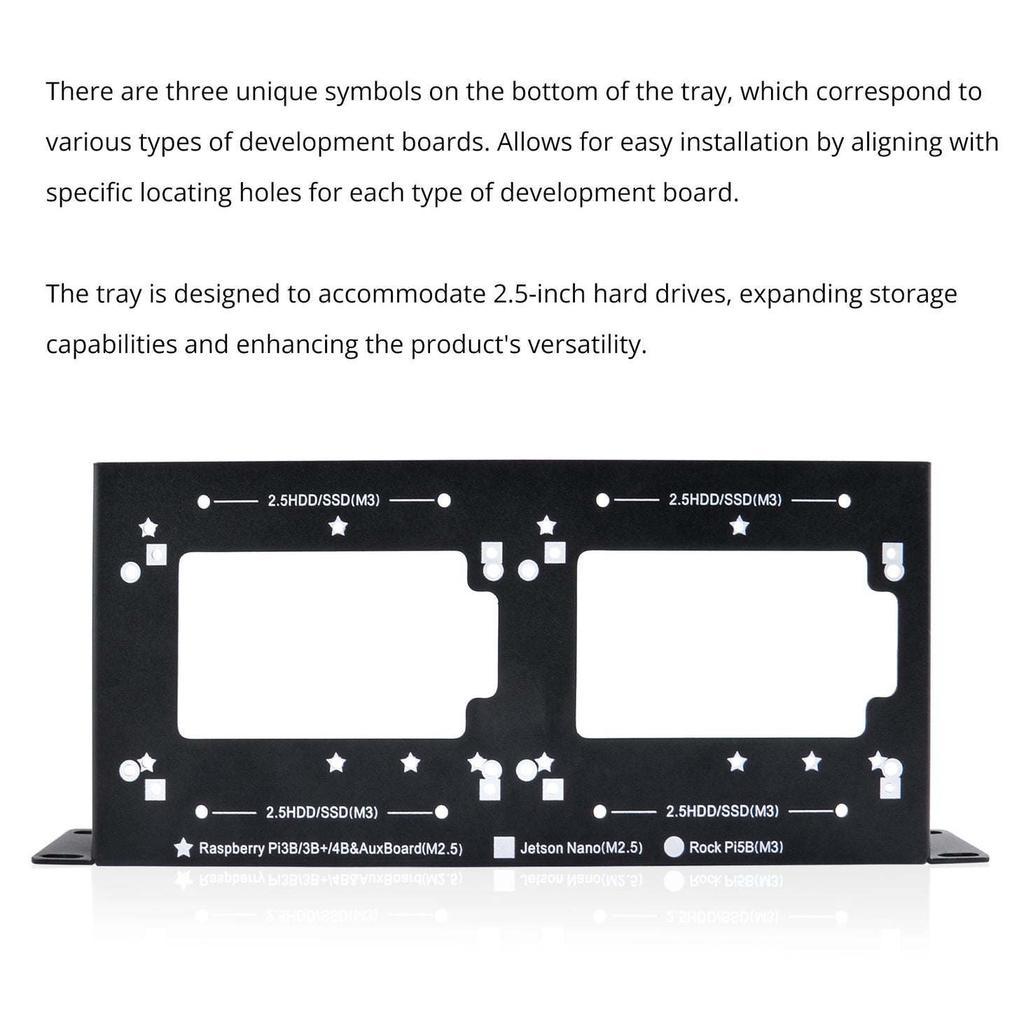 DeskPi RackMate Accessories SBC Shelf 10 inch 1U Rack