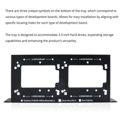 DeskPi RackMate Accessories SBC Shelf 10 inch 1U Rack