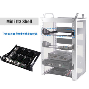 DeskPi RackMate Accessories Mini ITX Shell 10 inch 1U Rack