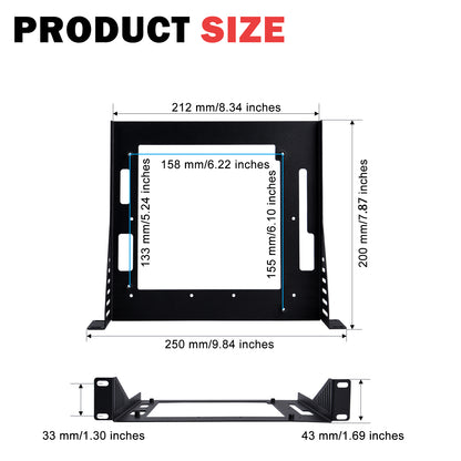 DeskPi RackMate Accessories Mini ITX Shelf 10 inch 1U Rack, support Mini-ITX Motherboard / Super6C