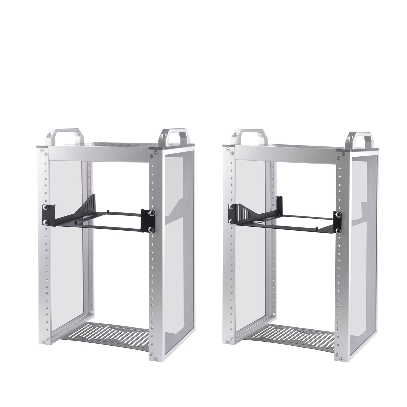 DeskPi RackMate Accessories Mini ITX Shelf 10 inch 1U Rack, support Mi ...