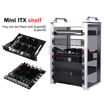 DeskPi RackMate Accessories Mini ITX Shelf 10 inch 1U Rack, support Mi ...