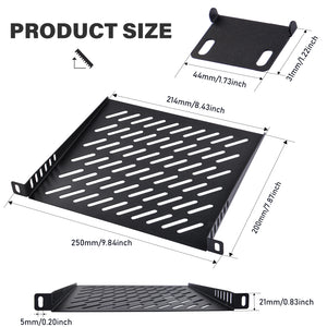 DeskPi RackMate Accessories Rack Shell 10 inch 0.5U Rack