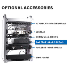 Load image into Gallery viewer, DeskPi RackMate Accessories Rack Shell 10 inch 0.5U Rack
