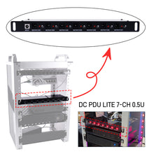 Load image into Gallery viewer, DeskPi DC PDU Lite 7-CH 0.5U for DeskPi Rackmate T1
