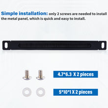 Load image into Gallery viewer, DeskPi 10 inch 0.5U Rack Cable Entry Panel with Brush Strip
