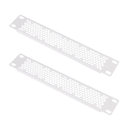 DeskPi Rackmate 1U Venting Blank Panel, White 10 inch Metal Rack Mount for T0/T1/T2 Server Cabinets