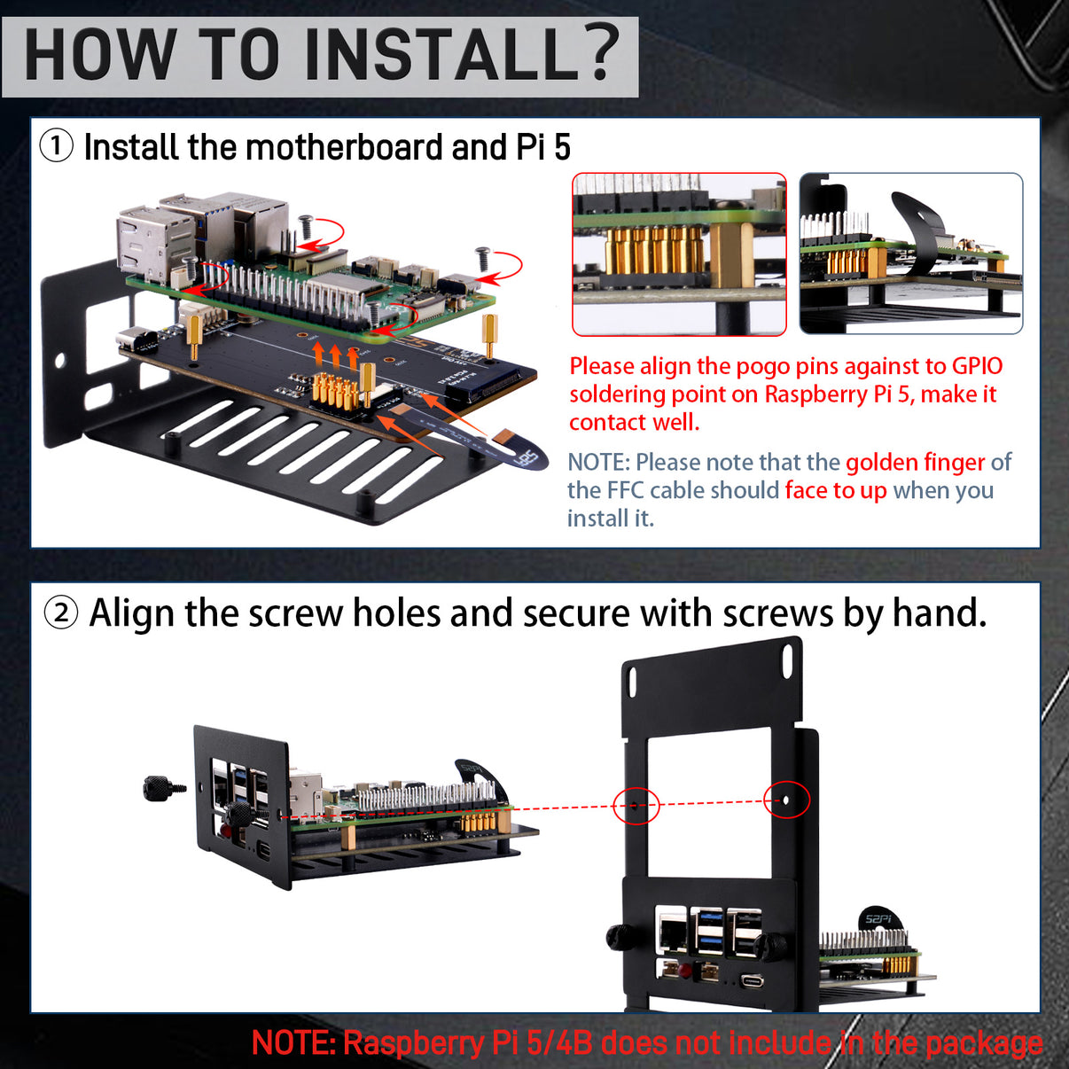 DeskPi Rackmate 10 inch 2U Rack Mount with PCIE NVME Board for Raspber ...