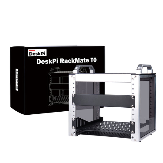 DeskPi RackMate T0 Rackmount, 10 Inch 4U Server Cabinet for Network, Servers, Audio, and Video Equipment